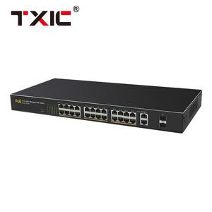 Neuer Typ 24 Port 100m Web Managed Poe Switch und 2Port 1000m Netzwerk Switches - Product Image 2