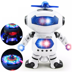 B/O müzikal ve renkli yanıp sönen işıklar 360 derece dans eden Robot oyuncak çocuklar için en iyi hediye - Product Image 1