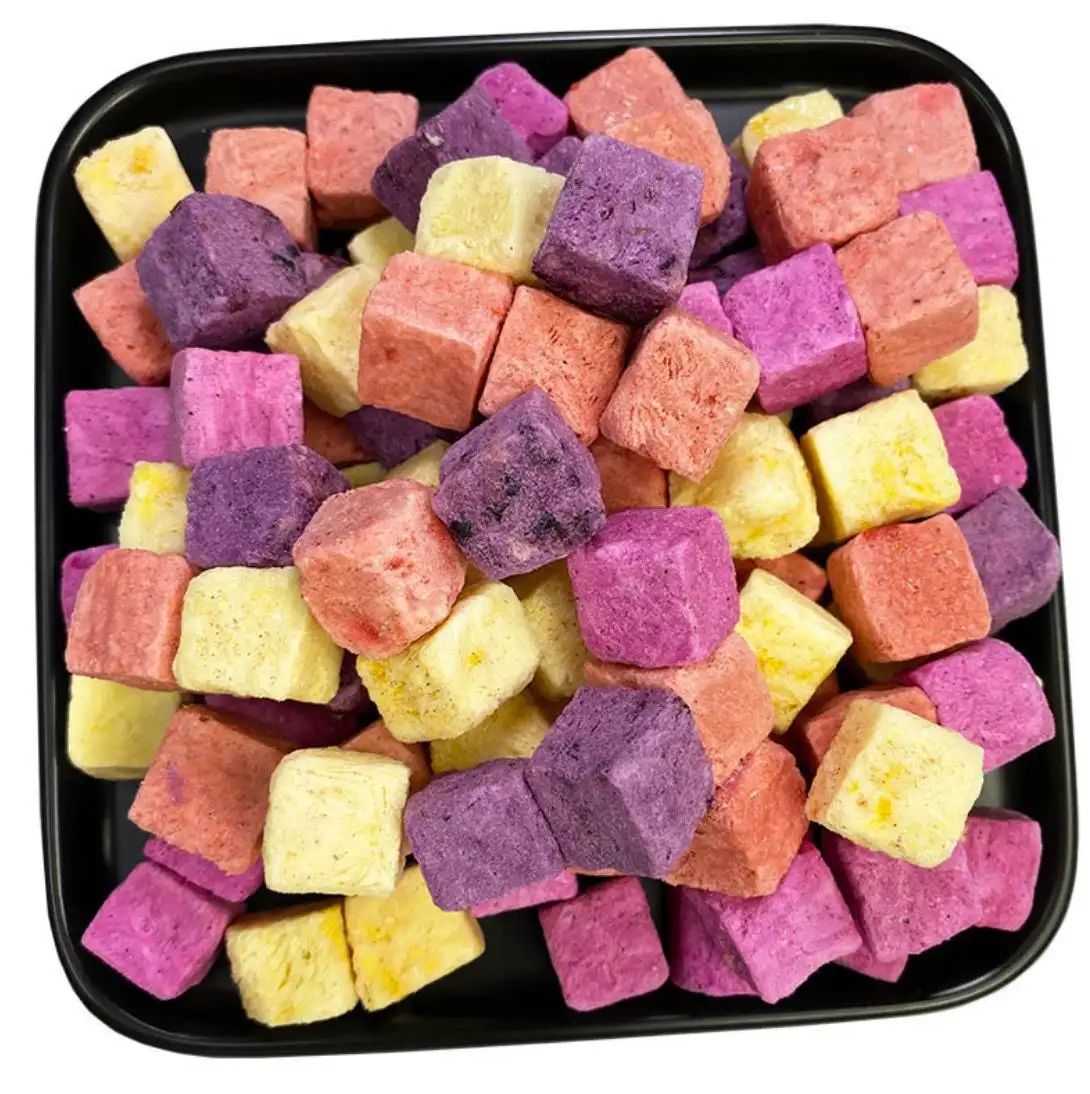 Freeze-Dried Yogurt Cubes healthy snack 5 Fruits Flavored Solid yogurt