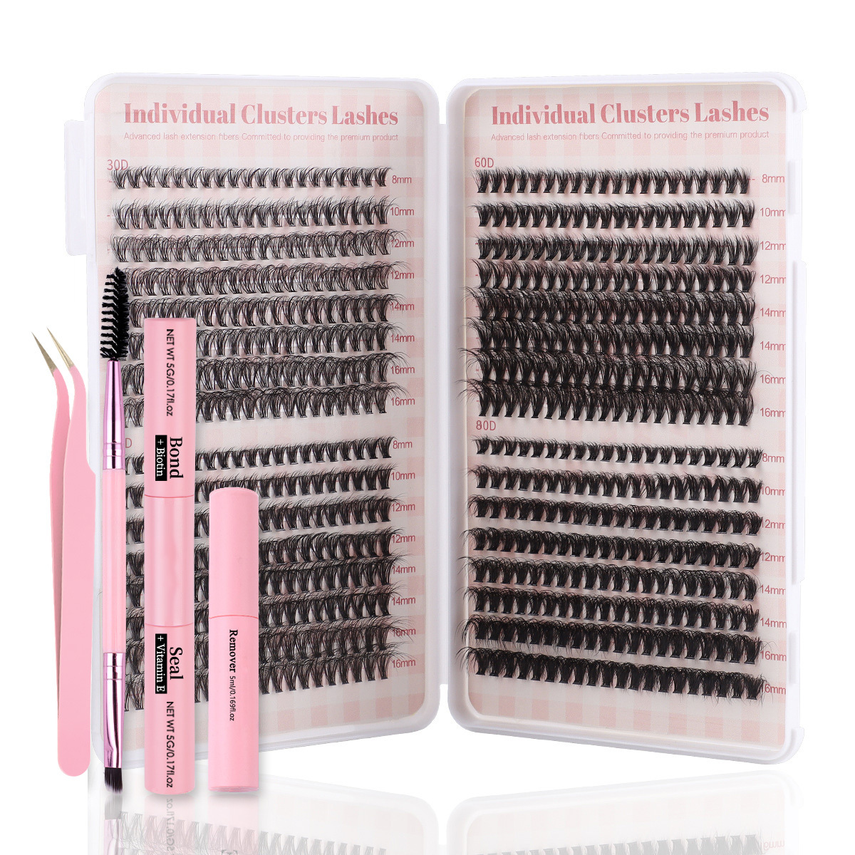 640PCS DIY Eyelashes + Tools