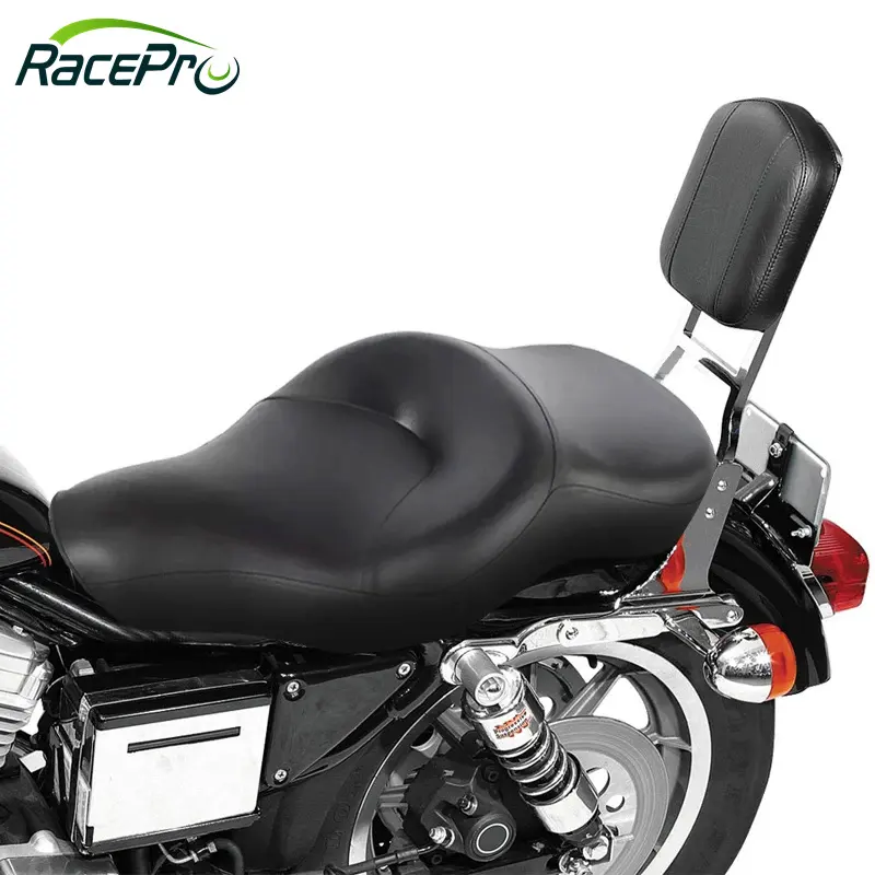 RACEPRO-asiento trasero para Conductor de motocicleta, asiento de pasajero de dos asientos para Harley Sportster XL883 XL1200 2004-2016, venta al por mayor