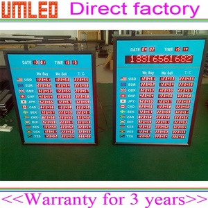 Placa de exibição de taxa de câmbio eletrônica feita sob encomenda - Product Image 4