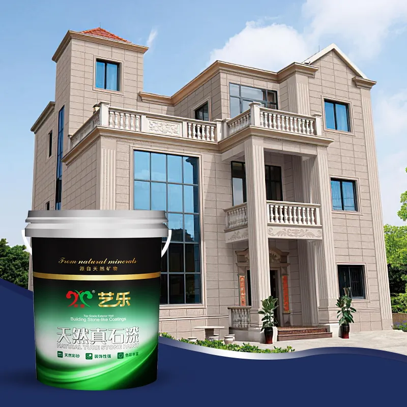 Yile Fábrica Tintas Fornecer Excelente Faux Stone Coating House Paint Weather Resistance Paint