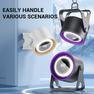 Mới Đến Có Thể Sạc Lại Xách Tay Bảng <span class=keywords><strong>Fan</strong></span> Điện Tốc Độ 100 Ngoài Trời Cắm Trại <span class=keywords><strong>Fan</strong></span> Không Dây Lều Quạt Trần Với Móc LED Ánh Sáng - Product Image 6