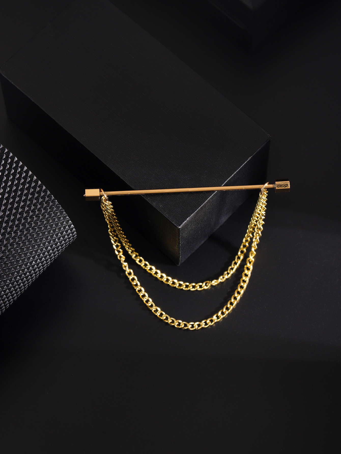 Hexagonal gold belt chain