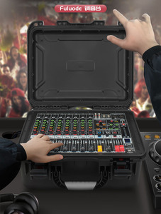 GAX-HM80 profesyonel dj uçuş mikser 8 kanal sabit mikser çantası amplifikatör entegre yüksek güçlü ses açık için set sahne - Product Image 2