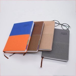 Cuadernos perforados impresos personalizados A5 diario de piel sintética 2025 diario y bolígrafo Calendario de oficina libro planificador semanal agendas - Product Image 5