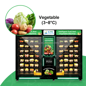 Smart Combo Refrigerator Touch Screen Cupcake Supermarket Fresh Food Salad Vending Machine With Remote <strong>Control</strong> <strong>System</strong> - Product Image 3