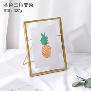 Metal Photo <strong>Frame</strong> Collection Simple Metal Geometric Picture <strong>Frame</strong> With Glass Cover Gold Metal Floating Picture <strong>Frame</strong> - Product Image 4