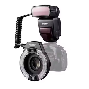永诺YN14EX II微距环闪光灯佳能DSLR M TTL支持带适配器环色温滤波器发光二极管光源