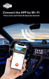 Mini Wifi inalámbrico 4K GPS Tracker Copia DE SEGURIDAD frontal Dual Auto Car Camera Recorder Reverse Dash Camera para coches 4K Night Vision - Product Image 4