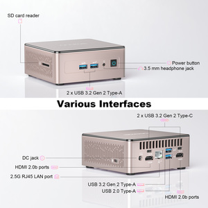 A5 kom A5 Mini PC Mini A5 Intel oyun OfficWiFi 6 BT5.2 windowswindows11 Pro ab stok ev Mini bilgisayar PC - Product Image 2