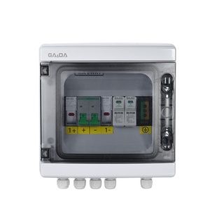 IP65プラスチックPVコンバイナーボックス1In1Out防水500VソーラーDC2ストリング500Vジャンクションボックス4入力1出力 - Product Image 1