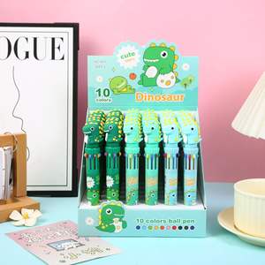 YB 36PC Phim Hoạt Hình Khủng Long Mười Màu Bút Bi Cho Sinh Viên Dễ Thương Nhiều Màu Bút Trẻ Em Của Giải Thưởng Trở Lại Trường Học Văn Phòng Phẩm - Product Image 6