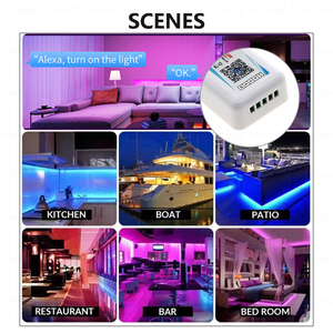 WiFi Tuya Smart RGBWC, световой музыкальный светодиодный контроллер DC 5 В 12 В 24 В 5 - Product Image 6