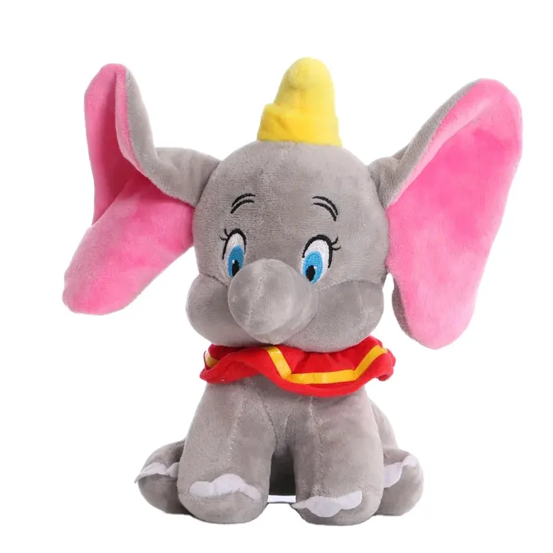 크리 에이 티브 만화 덤보 플러시 장난감 하이 퀄리티 귀여운 블루 큰 귀 코끼리 동물 인형 봉제 인형