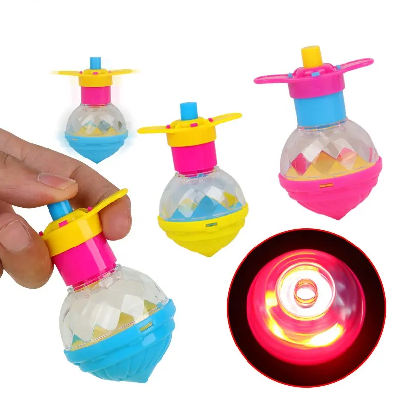 Yiwu JO пластиковый сверкающий Топ, поставщик, светодиодный спин-топ для капсульных игрушек