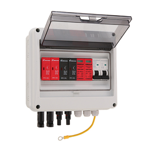 XIONGISOLAR al aire libre impermeable IP65 DC combinador Caja 2 entrada 1 salida 600V sistema de energía Solar con protección contra rayos contra sobretensiones - Product Image 5