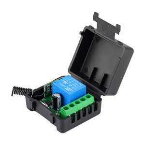 Universelles drahtloses HF-Sender-Empfänger modul 1-Kanal-Relais DC12V 433 MHz ABS-und PC-Material für Garagentore