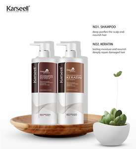 Karseell fabrika fiyat Keratin en iyi brezilya Keratin doğrultma kollajen saç onarım tedavisi Keratin ve şampuan seti