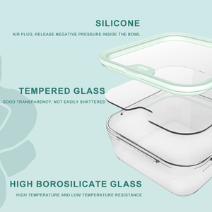 ชุดกล่องเก็บภาชนะแก้วพร้อมฝาแก้วถาดอบแก้วสำหรับใช้ในครัวเตาอบดีไซน์ใหม่ปราศจากสาร BPA - Product Image 3