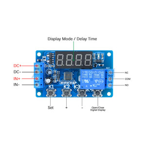 DC 5V 12V 24V 10A Regolabile Tempo di Ritardo Relè Modulo LED Digitale di Temporizzazione Timer Relè di Ritardo di Trigger interruttore di Controllo del Timer - Product Image 2