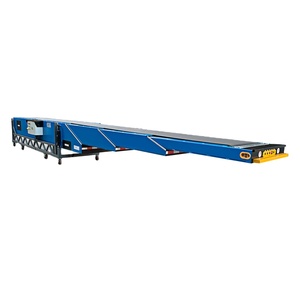 Nastro trasportatore telescopico Mobile a velocità regolabile 4-extension 25m Container scarico nastri trasportatori flessibili