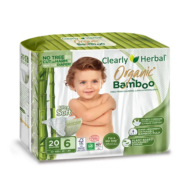 Couche pour bébé en bambou à haute Absorption et à peau sensible, douce et sèche, conçue sur mesure