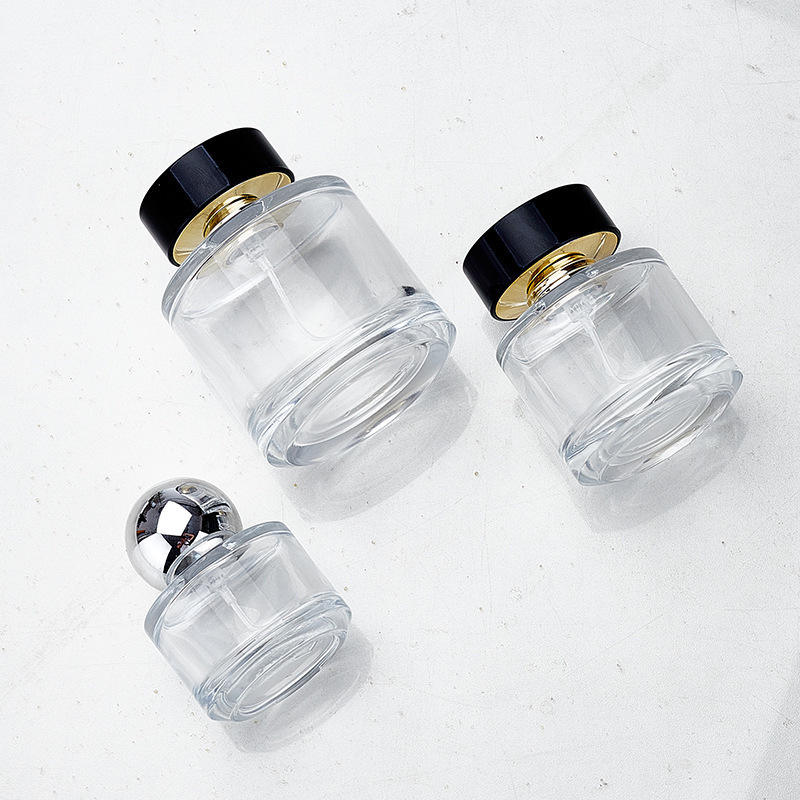 Transparent Bottle+ Silver Cover
