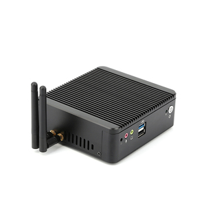 Bajo consumo de energía Mini PC J1900 CPU DDR3L 4 * COM 6 * USB VGA Dual Display Fanless Mini PC para negocios - Product Image 1