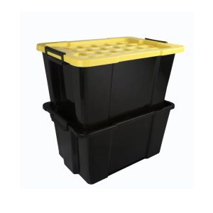 DB SL60重厚収納スタックネスト回転式トートビンプラスチック製蓋なし60L長方形固体壁大型ボックス - Product Image 5