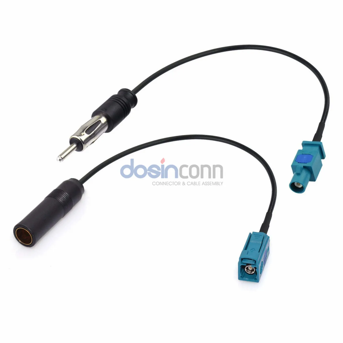 Câble de connecteur Fakra Z mâle femelle vers DIN pour autoradio stéréo HD Radio