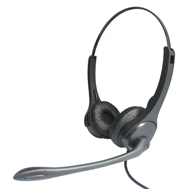 Hochwertiges Headset mit Geräusch unterdrückung mikrofon für Telefon und Call Center
