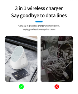 2022 New 3-in-1 Magnetic Wireless <strong>Charging</strong> Stand Bracket Fast 15W <strong>Charge</strong> iPhone 14/13/12 Pro Max Mini Watch Earbuds <strong>Lamp</strong> - Product Image 4