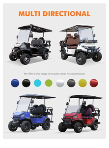 <strong>Companies</strong> Rear End Hunting Golf Buggy 4 Wheel Dsic Brake 4 Passenger Upgrades Electric Golf Cart Cheap Golf Cart with Cargo Box - Product Image 3