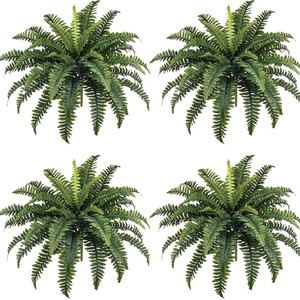 仿真植物88叶波士顿蕨类植物家居装饰落地式尖尾蕨类植物盆栽装饰绿色植物