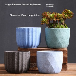 Универсальный керамический цветочный горшок для внутреннего и наружного использования, идеально подходит для суккулентов и растений в стильных цветочных горшках - Product Image 2