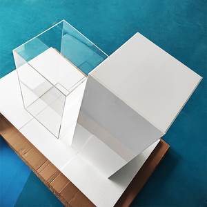 Bán buôn lớn rõ ràng <span class=keywords><strong>Acrylic</strong></span> hiển thị trường hợp với trắng bệ plinth tùy chỉnh retangular <span class=keywords><strong>Acrylic</strong></span> hiển thị tủ cho Bảo tàng - Product Image 5