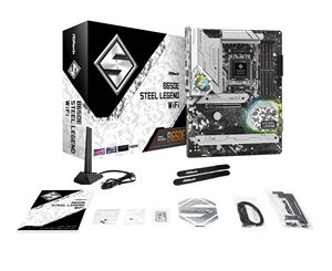 B650E Steel Legend WiFi AM5 <strong>Socket</strong> for Gaming Desktop B650 Chipset PCIe 5.0 Slots for Both GPU and M.2 Wi-Fi 6E Motherboard - Product Image 1