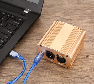 Fuente de alimentación Phantom USB de 48V, Mini micrófono, condensador, equipo de grabación, micrófono de mano cardioide, conector XLR, inalámbrico de Metal - Product Image 6