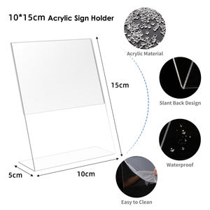 L hình dạng <span class=keywords><strong>Acrylic</strong></span> nhãn hiển thị rõ ràng <span class=keywords><strong>Acrylic</strong></span> khung tùy chỉnh kích thước <span class=keywords><strong>Acrylic</strong></span> hiển thị A4 dọc giấy giữ dấu 8.5x11 inch - Product Image 5