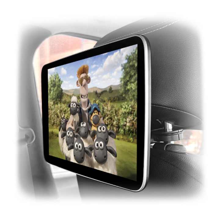 For Jmance 10.1 Inch Car Monitor Factory Supply 720*1280 Resolution 2GB RAM 32GB ROM Black Headrest Flip DSP GPS Support TV Apps