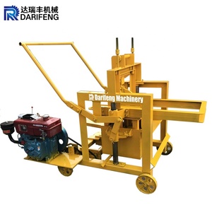 QMR2-45 Smallest Mini Manual Solid Hollow diesel Engine Fly Ash Brick <strong>Machine</strong> Price Brick Making Machinery diesel <strong>Ciment</strong>