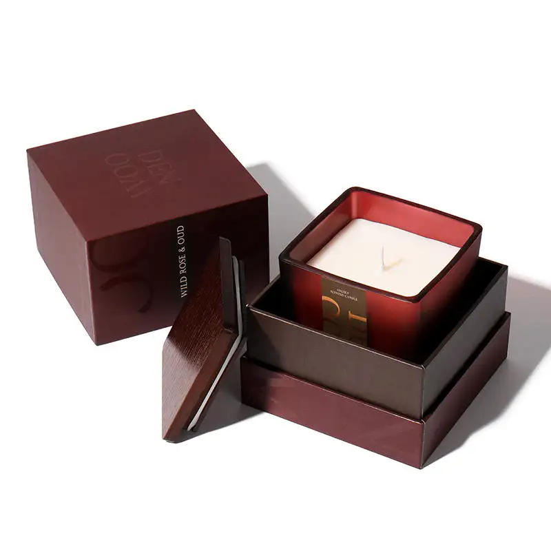 NEWIND Label pribadi lilin kedelai organik lilin wangi aromaterapi Set hadiah lilin Valentine untuk wanita