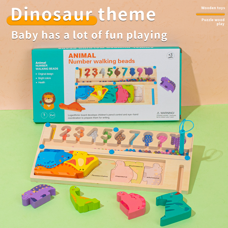 Tablero Logarítmico de Números de Dinosaurios