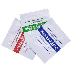 Polvo tampón de pH, medidor de pH, solución tampón en polvo para una calibración precisa y fácil de PH, solución en polvo 4,01 pH 6,86 pH y 9,18 pH - Product Image 1