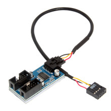 9 Pin USB Header maschio da 1 a 2 / 4 femmina cavo di estensione scheda Desktop 9 Pin HUB USB 2.0 9 Pin connettore adattatore porta multischiatore