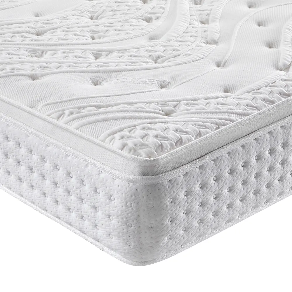 Prix pas cher King Queen taille complète orthopédique Anti escarre 5 zone poche Bonnell printemps hybride chambre matelas compressé en boîte