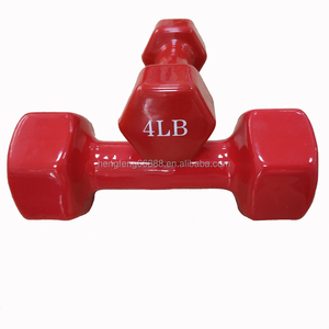 PVC橡胶涂层哑铃防汗防滑防摔性能纯铸铁芯哑铃支持定制 - Product Image 5
