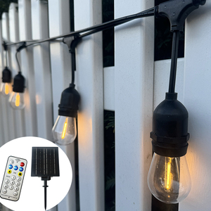 5M 10M 15M IP65 Commercial Grade LED <strong>String</strong> <strong>Lights</strong> S14 LED Edison Filament Bulb EU Connectable Wedding Holiday Lighting Garland - Product Image 4